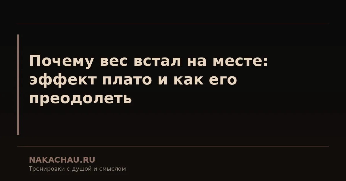 почему вес встал