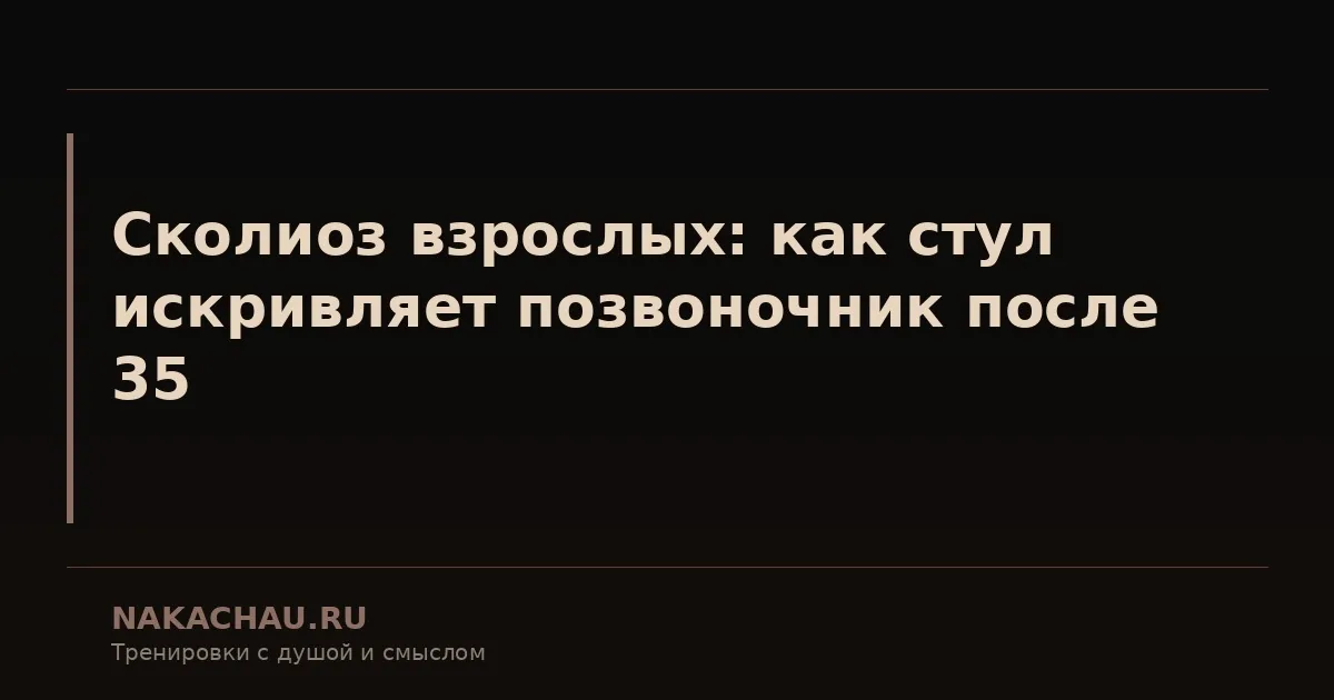 сколиоз взрослых