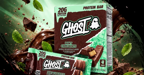 GHOST добавил вкус Mint Chocolate к линейке протеиновых батончиков